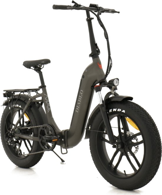 Elektrische fatbike vouwfiets Fat City Smart silver bol