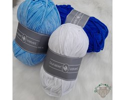 Durable Velvet garen pakket: "Baby Blauw"