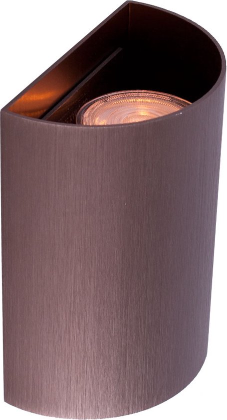 Wandlamp Hera | Up of Down light | 1 lichts | brons | G10-fitting | aluminium / metaal | 13 x 10 x 6 cm | decoratief en functioneel