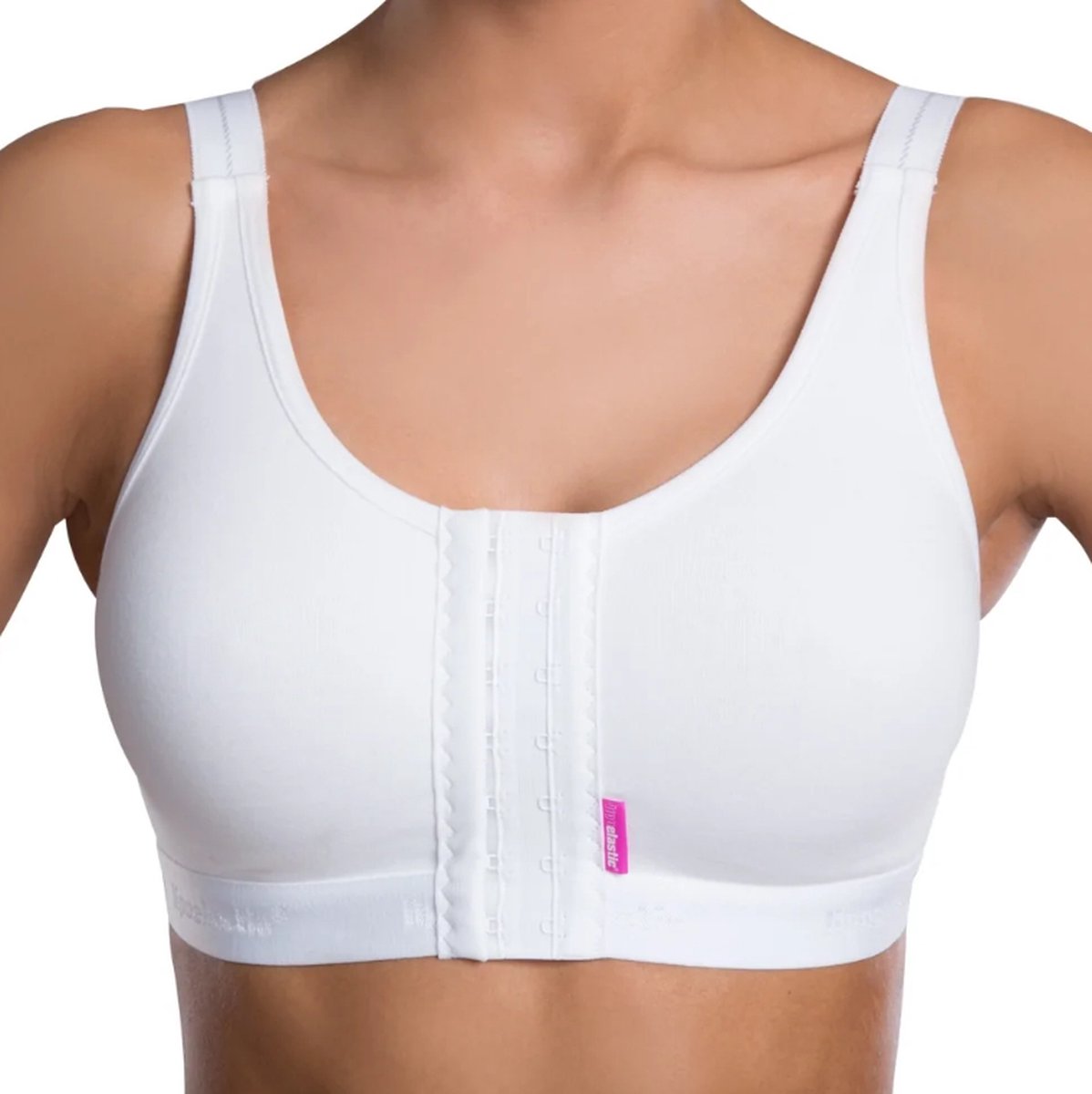 LipoElastic - Postoperatieve steunBh - PI active - S - met haak- en oogsluiting vooraan - zwart