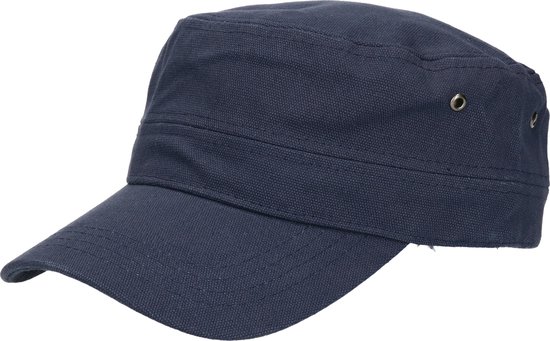 Myrtle Beach Leger/army pet voor volwassenen - navy blauw - Militairy look rebel cap - verstelbaar
