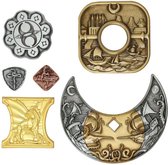 FaNaTtik Dungeons & Dragons Verzamelobject Collectable Coin 6-Pack Zilverkleurig