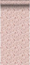 ESTAhome behangpapier bloemetjes zacht roze - 139288 - 50 cm x 9 m