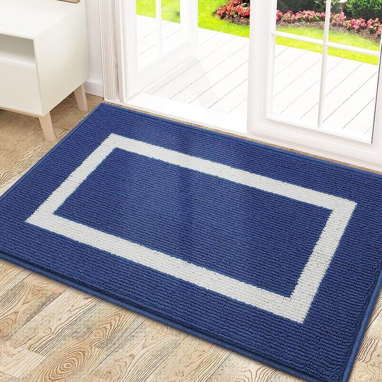 Hoogwaardige stofmat - deurmat binnen - 30° C wasbare deurmat - antislip loper - tapijt keuken - gang - zand 90x250 cm