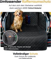 kofferbakmat Kofferbakbescherming voor honden, gewatteerd met zij- en bumperbescherming, hondendeken, auto, kofferbak, waterdicht en krasbestendig, universele kofferbakbeschermingsmat voor honden