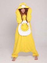 Onesie Troetelbeer geel - maat L-XL - Troetelbeertjes pak Funshine Bear zon kostuum berenpak beer jumpsuit