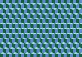 Fotobehang Vlies | 3D | Blauw, Groen | 368x254cm (bxh)