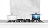 Spatscherm keuken 60x40 cm - Kookplaat achterwand Marmer - Textuur - Grijs - Marmerlook - Muurbeschermer - Spatwand fornuis - Hoogwaardig aluminium