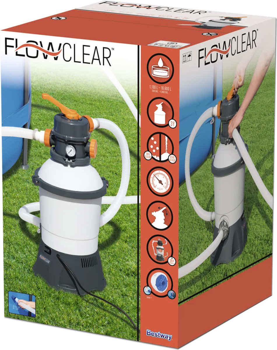 Bestway Flowclear zandfilter 3,0 m³/u | bol.com