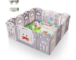 Froadp Babybox, opvouwbare kinderbox, babyhek, afsluitrooster met ademend net en 50 ballen, mobiel kruipen, ballenbad voor kinderen, baby's, zwart, 127 x 127 x 68 cm Froadp Babybox, opvouwbare kinderbox, babyhek, afsluitrooster met ademend net en 50 ballen, mobiel kruipen, ballenbad voor kinderen, baby's, zwart, 127 x 127 x 68 cm