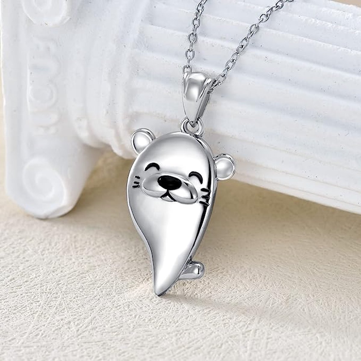 925 Sterling Zilveren Hondenketting Met Meisje En Hond Knuffel - Betekenisvolle Dierenhanger, Perfect Cadeau Voor Dochters, Moeders & Vriendinnen