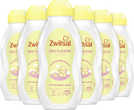 Zwitsal Baby Avocado Rijke Huidolie - 6 x 200 ml - Voordeelverpakking van Zwitsal — afbeelding 2