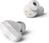 Philips TAT3508 True Wireless Earbuds / In-Ear Noise Cancelling Earphones - Sans fil via Bluetooth et IPX4 résistant à la sueur et à l'eau, Wit