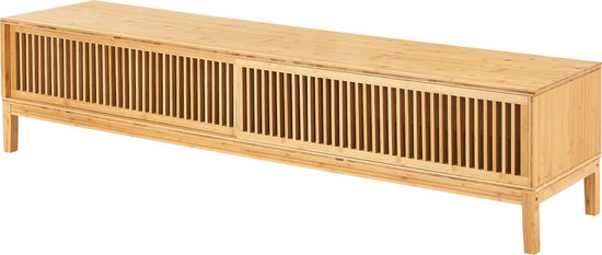 Meuble TV Videbæk bambou 140x40x38 cm