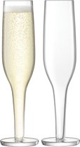 L.S.A. - Epoque Champagne Flute 170 ml Set van 2 Stuks - Transparant