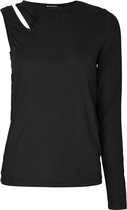 NOISY MAY NMBUSTER L/S ONE-SHOULDER TOP JRS Dames Top - Maat S