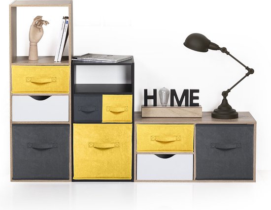 Corbeilles pliables en velours Five® (vert) - Vert - Pliable