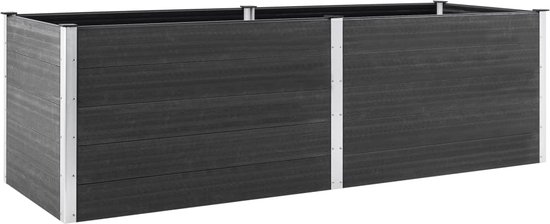 Foto: Vidaxl plantenbak verhoogd 200x50x91 cm hkc grijs