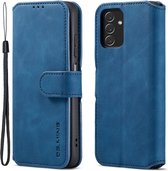 DG.MING Luxe Book Case - Geschikt voor Samsung Galaxy A13 4G Hoesje - Blauw