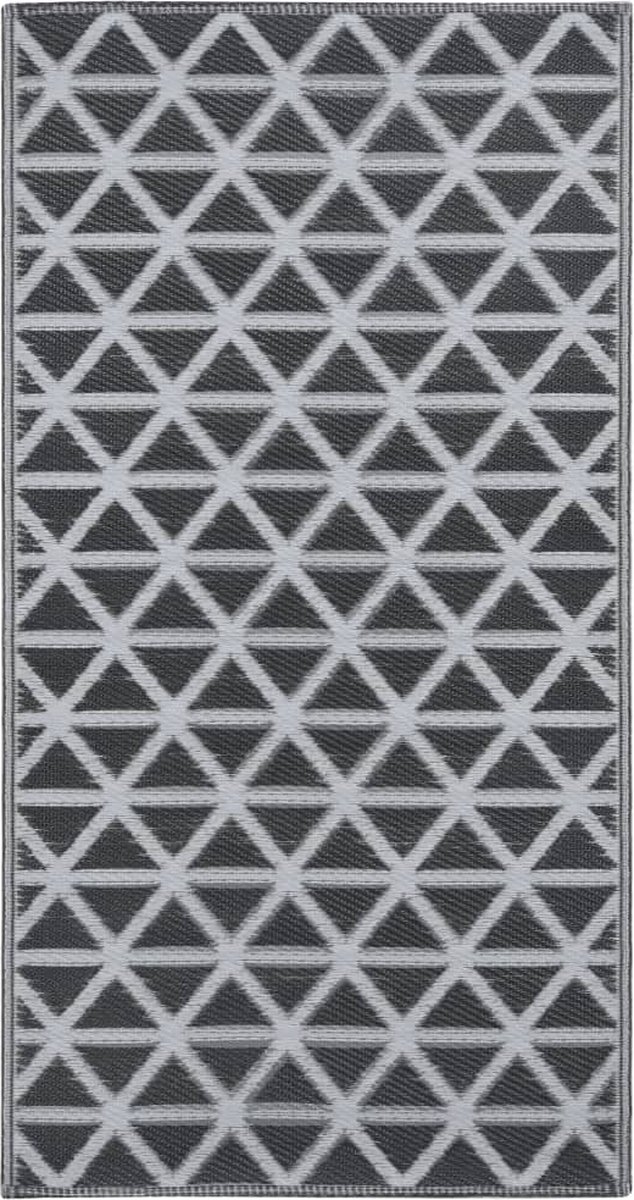 vidaXL - Buitenkleed - 190x290 - cm - PP - zwart
