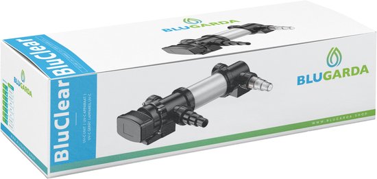 BluGarda BluClear 18W Vijver UV-c Apparaat - UV lamp vijver - Algenbestrijding - UV Filter - Groene vijver weer helder - Max. 3.000 l/uur
