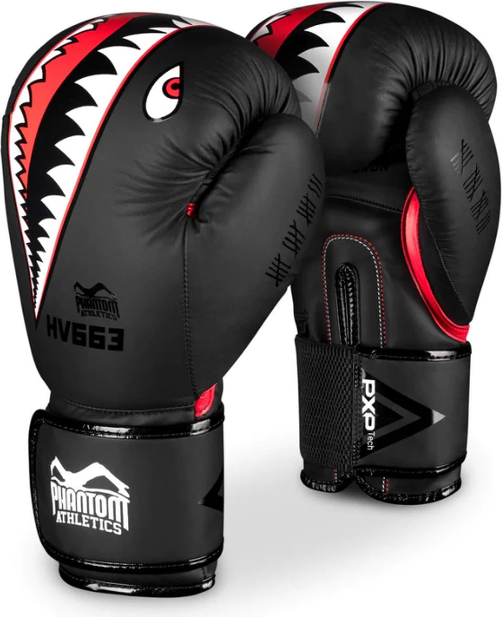 Phantom Athletics - Boxing Gloves - Bokshandschoenen - Fight Squad - Black / Zwart - 10 Oz