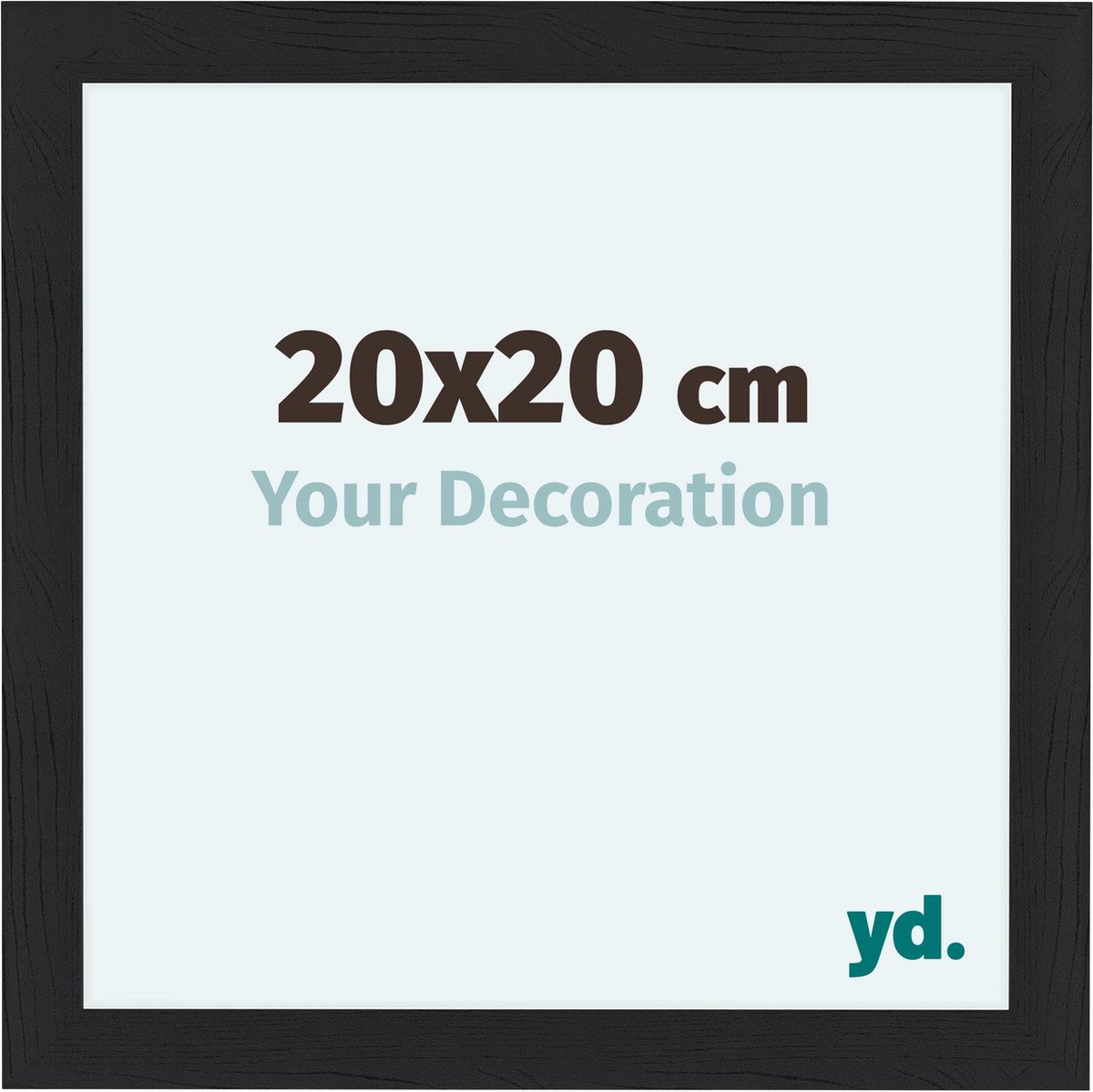 yd. Your Decoration - Fotolijst 20x20 cm - MDF - Zwart Houtnerf - Como