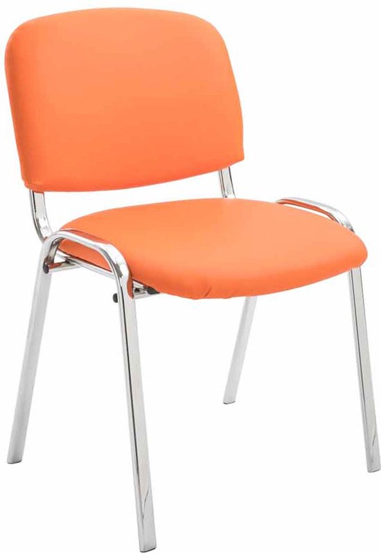 stoel Liberato - vergaderstoel - 100% polyurethaan - Oranje - Bezoekersstoel