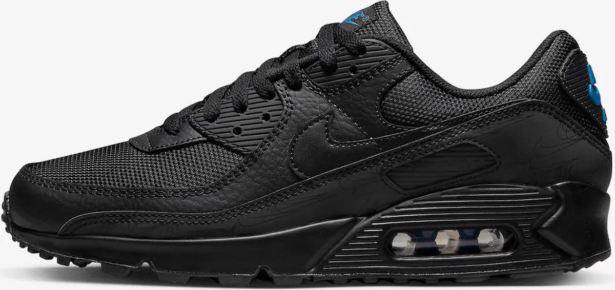 Nike air max 90 zwart leer sale