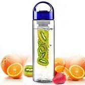 Blauw Fruit Infuser Fruit FILTER FLES – BPA Vrij, 0,7 L DRINKBEKER