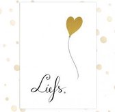 Kaart - A6 - 10x15cm - Met envelop - Liefs - Liefde, vriendschap - Majestic Ally - 12 stuks