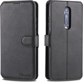 Voor Xiaomi Redmi K20 / K20 Pro AZNS kalf textuur magnetische horizontale Flip PU lederen tas met houder & kaartsleuven & fotolijst (zwart)