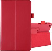 Litchi Texture horizontale flip lederen tas met houder voor Galaxy Tab A8.0 T290 (rood)