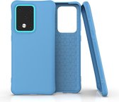 Voor Galaxy S20 Ultra Solid Color TPU Slim schokbestendige beschermhoes (blauw)