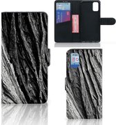Wallet Case Geschikt voor Samsung Galaxy A41 Smartphone Hoesje Valentijn Cadeautje Man Boomschors