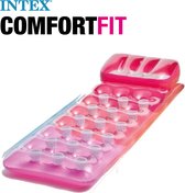 INTEX Luchtbed Comfortfit - 188 x 71cm - luchtmatras zwembad - roze