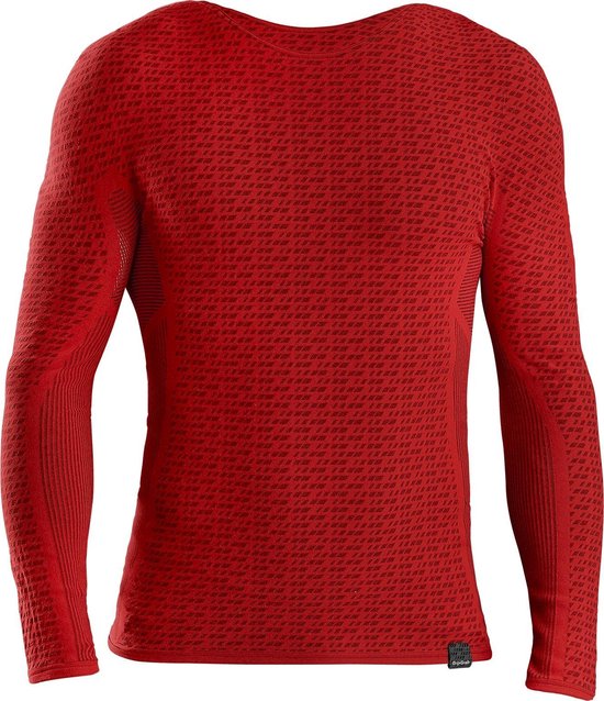 GripGrab - Freedom Thermal Seamless Lange Mouw Base Layer Fiets Ondershirt Winter Zweethemd - Rood - Unisex - Maat S/M
