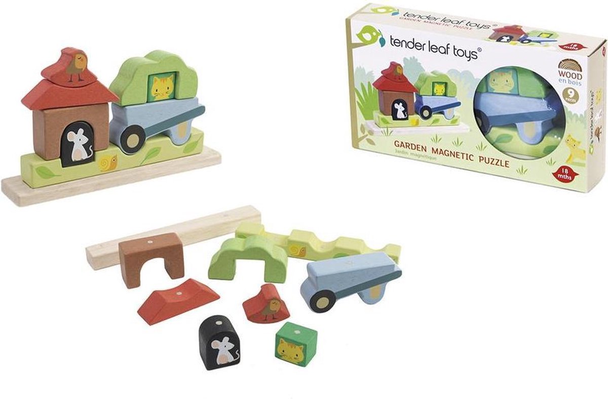 Puzzel magnetische tuin | Tender Leaf Toys