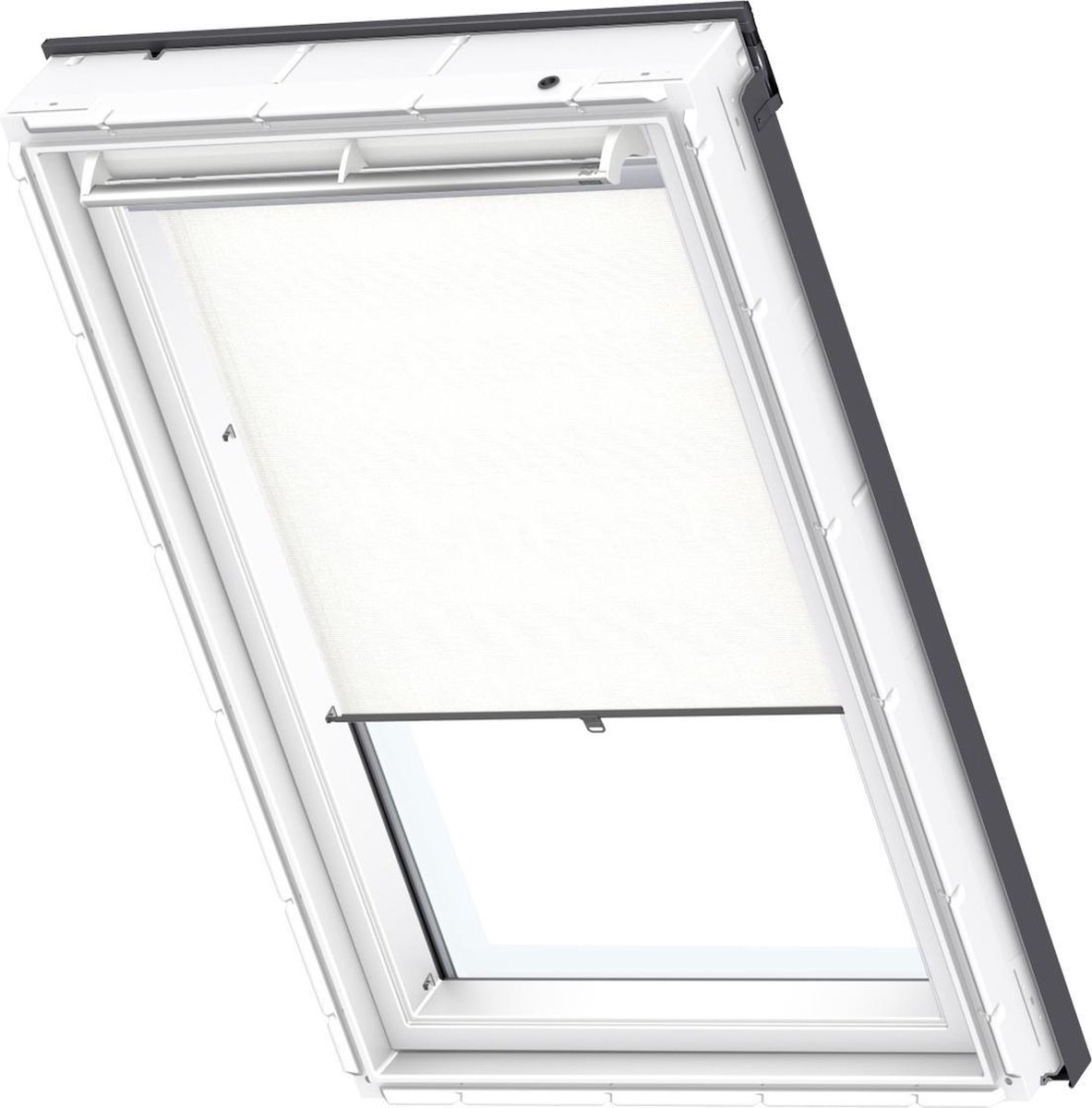 VELUX Lichtdoorlatend rolgordijn - Donkerblauw - Handbediend met haakjes - Type: RHL PK00 9050