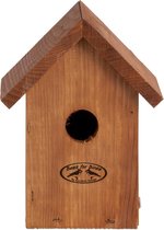 Houten vogelhuisje/nestkastje winterkoning - tuindecoratie - tuindieren - vogelnest nestkast vogelhuisjes