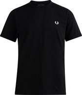 Fred Perry - Ringer T-Shirt - Zwart T-shirt - XXL - Zwart