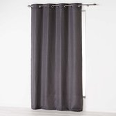Gordijn Met Ringen 140 cm x 260 cm Tivoli Donker Grijs