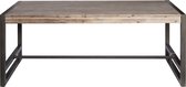 Eettafel Bruce 160 X 90 Cm - Acaciahout - Grijsbruin  Furn4All | Grijsbruin | 79 x 160 x 90 cm
