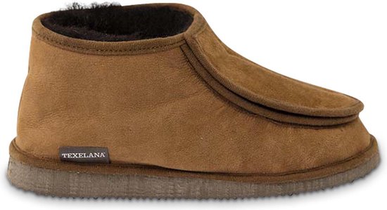 Babouche Sarah en peau de mouton avec cou-de-pied spacieux - taille 43