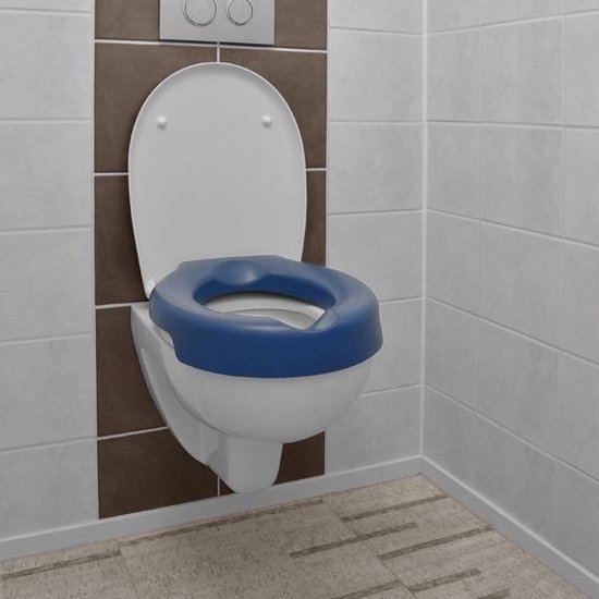 abattant WC 5 x 41 x 37 cm mousse PU bleu | bol