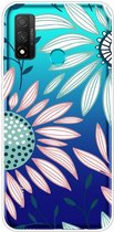 Huawei P Smart 2020 TPU Back Cover Met Bloemen Print