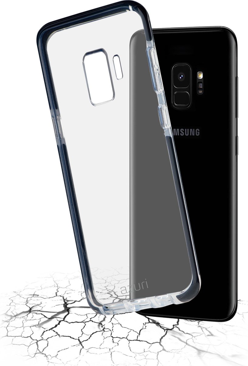 Azuri flexible bumpercover - zwart - voor Samsung Galaxy S9