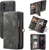 CASEME - Samsung Galaxy A71 Vintage Wallet Case - Zwart