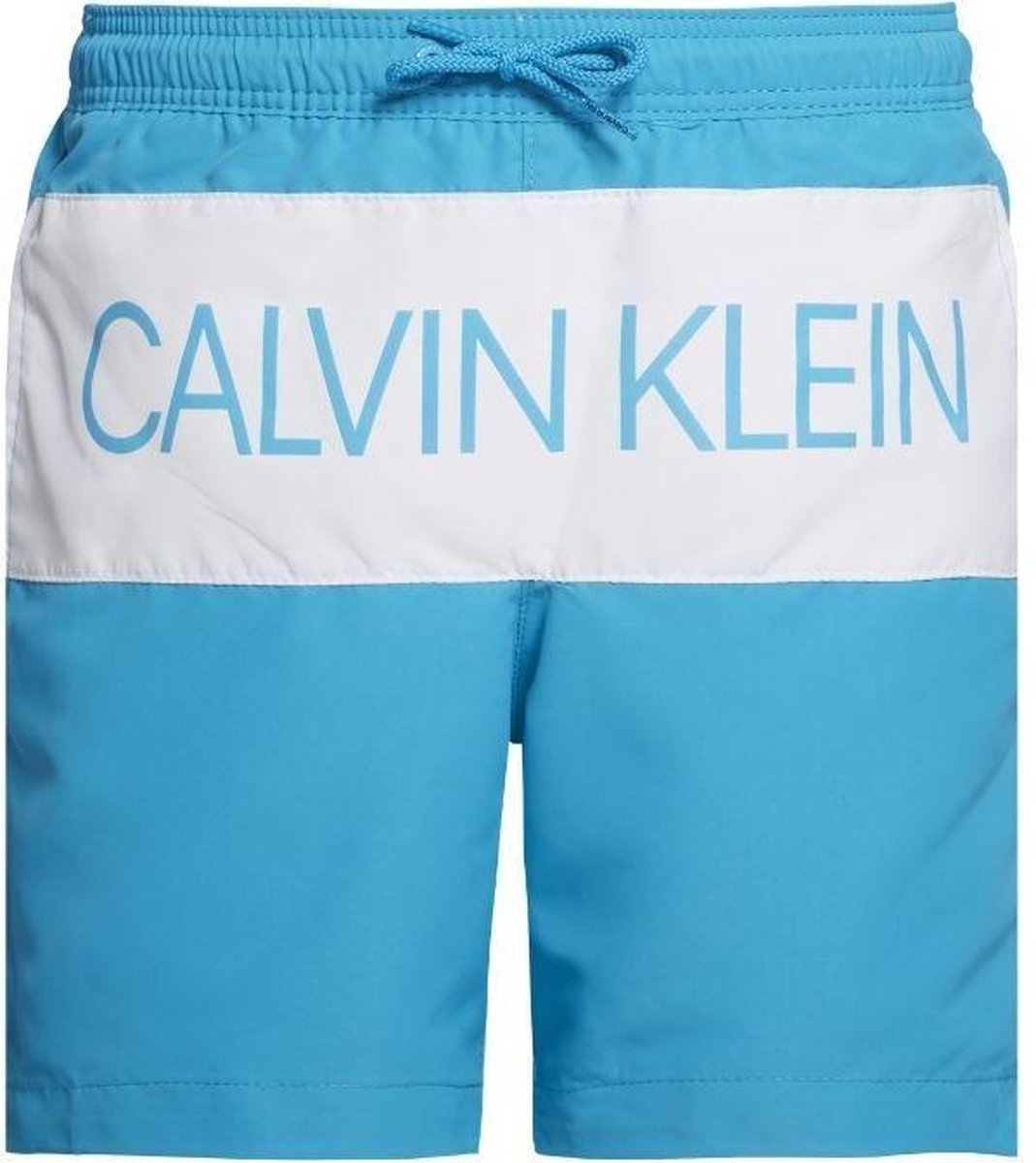 opvolger Versterken Souvenir Calvin Klein jongens zwembroek - blauw/wit | bol.com