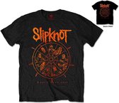 Slipknot Heren Tshirt -M- The Wheel Zwart
